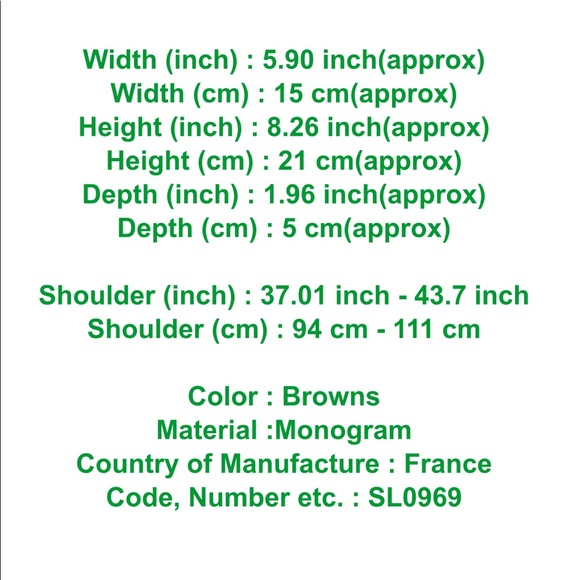 ❌Sold❌Auth Louis Vuitton Danube Crossbody Bag - Picture 12 of 12